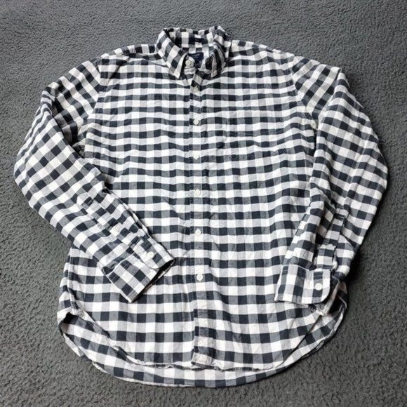 J. Crew Slim Fit Oxford Check Button Shirt Long Sleeve Mens Size L Large - Picture 4 of 8